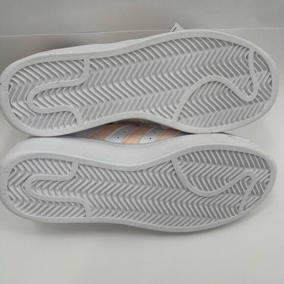 ADIDAS Superstar XLG Sneakers Size 7 Shoes White Peach NWT/No Box Womens Lace Up - Picture 16 of 16